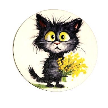 Finiera glāžu paliktnis "Kaķu personības" 0519548