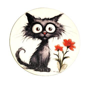 Finiera glāžu paliktnis "Kaķu personības" 0519549