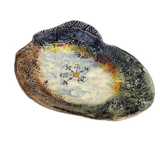 Керамическое блюдо – Цветок Аустры