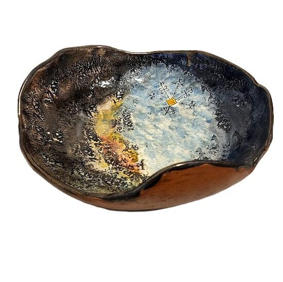 Lielā keramikas bļoda – Asimetriskais dizains (Ø 30 cm)