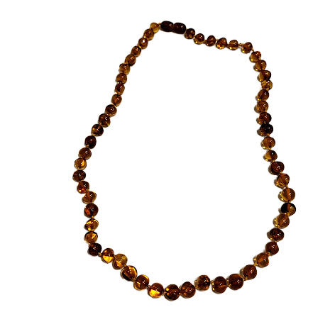 Exclusive Natural Amber Necklace "Earth Power" (49 cm)-05 