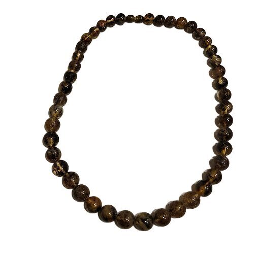 "Sun Pearls" – Round Amber Bead Necklace