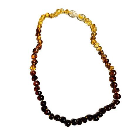 Natural Baltic Amber Necklace for Children (32 cm)-1501