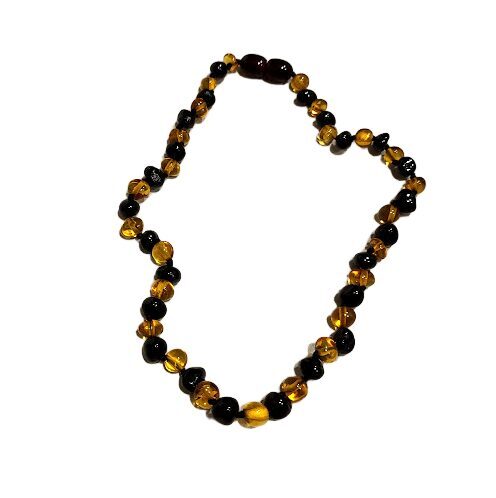Natural Baltic Amber Necklace for Children (32 cm)-01