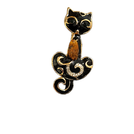 Brooch-pin "Moon Cat" 