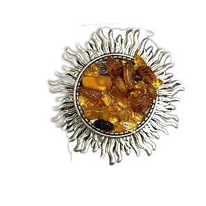 Brooch "Sun Garden" (5 cm) 