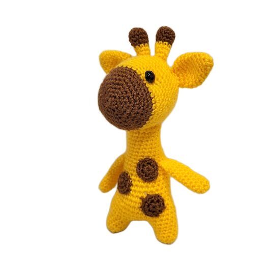 Tamborēta rotaļlieta "Mīļā žirafīte" -1