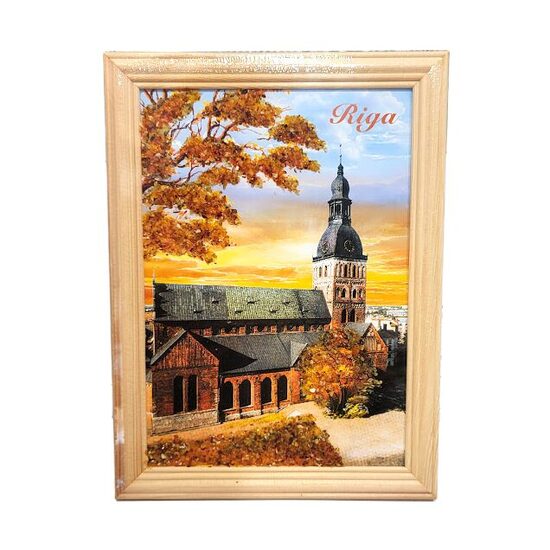 Amber Painting with Riga View 440834