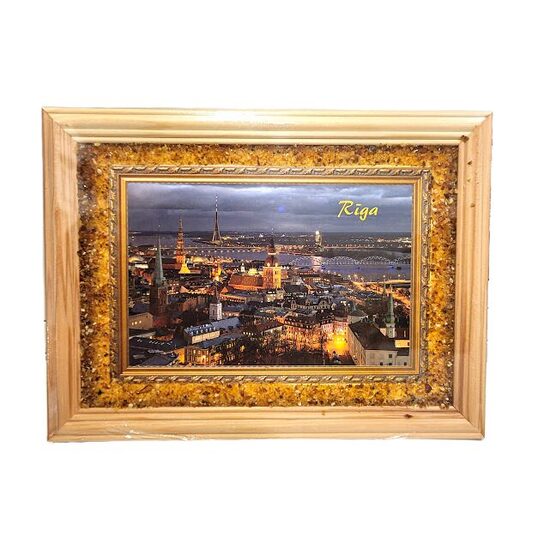 Amber Painting with Riga View 440833