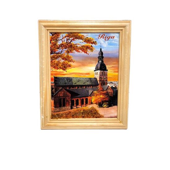 Amber Painting with Riga View 440591