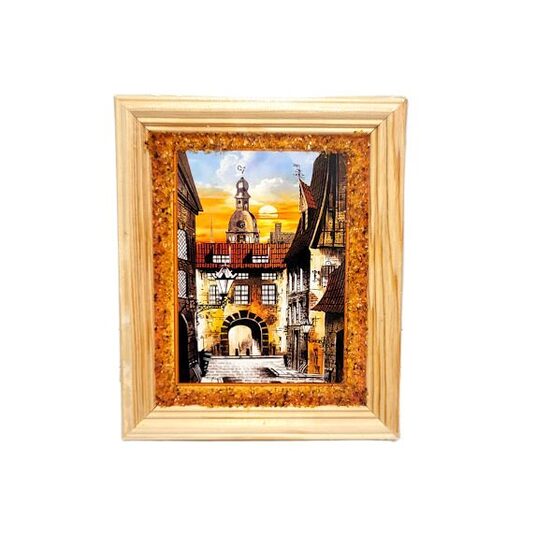 Amber Painting with Riga View 440592