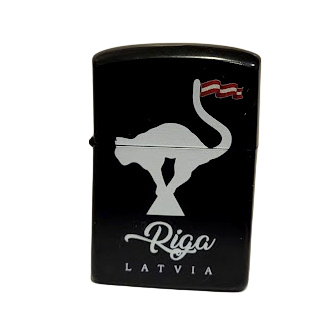 Souvenir lighter "Riga Skyline" (Black) 