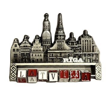 Metāla magnēts "Rīga" ar grozāmiem burtiem / Metal magnet "Riga" with rotating letters / Металлический магнит «Рига» с вращающимися буквами 1500901