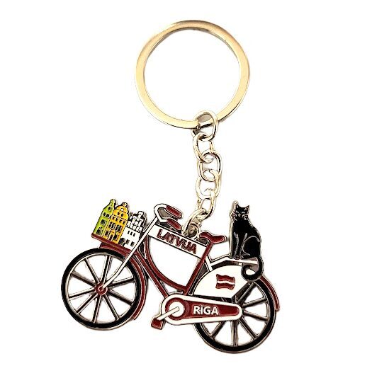 Metal Keychain "Riga Bicycle" 1500402 