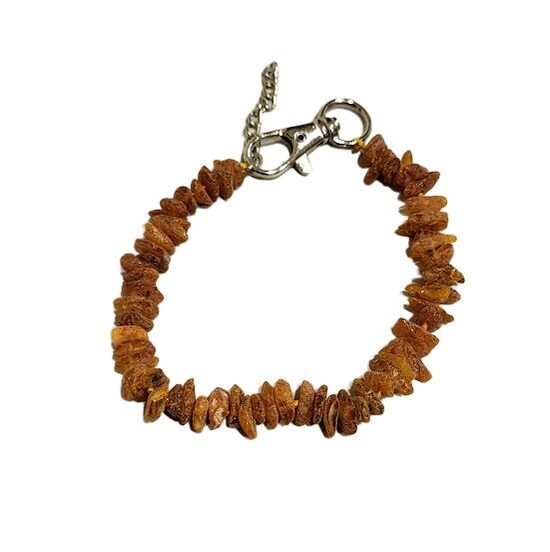 Natural Baltic Amber Collar for Dogs and Cats (25 cm) 