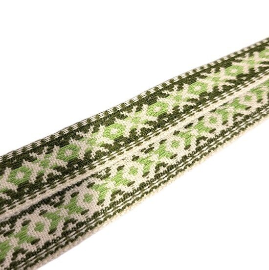 Stylized Ribbon "Akas zīme" (green) 