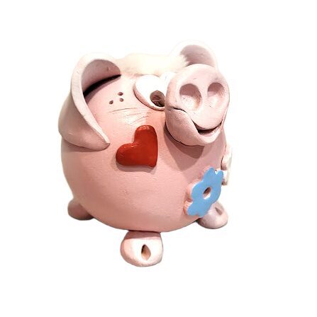 Ceramic piggy bank "Piggy" (Handmade) 