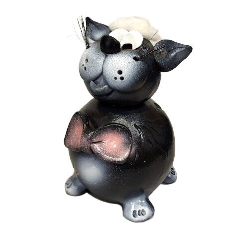 Ceramic piggy bank "Cat" (Handmade)  
