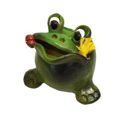 Ceramic toothpick holder "Frog" (Handmade) 