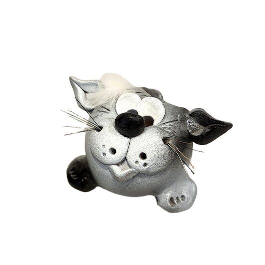 Ceramic toothpick holder "Cat" (Handmade)-04 
