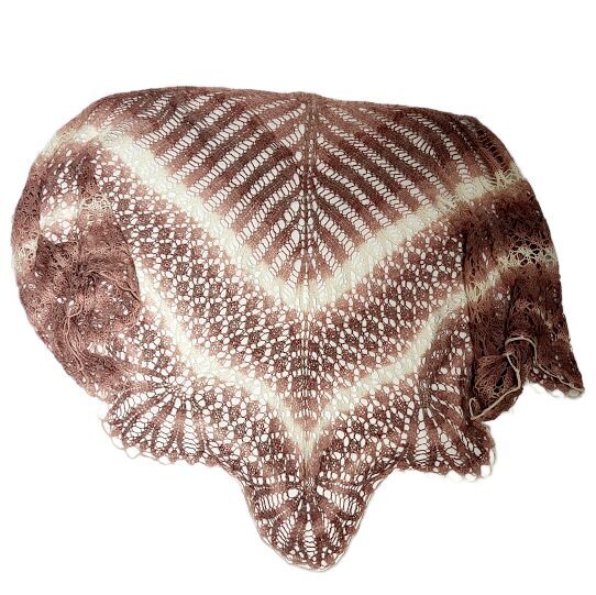 Lace shawl "Seashells" 150606 