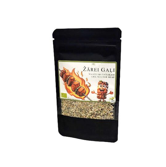 Spice mix for shashlik “Žārei Gaļi” with sea salt, 25 gr BIO
