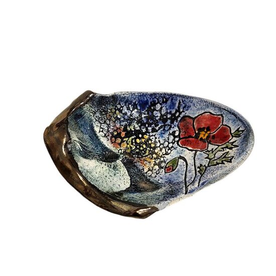 Mini clay dish "Poppy" 
