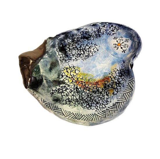 Clay snack plate "Tree of Austra" 1871803 