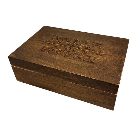 Exclusive wooden tea box "Power symbol" 420701 