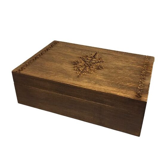 Exclusive wooden tea box "Power symbol" 420702 