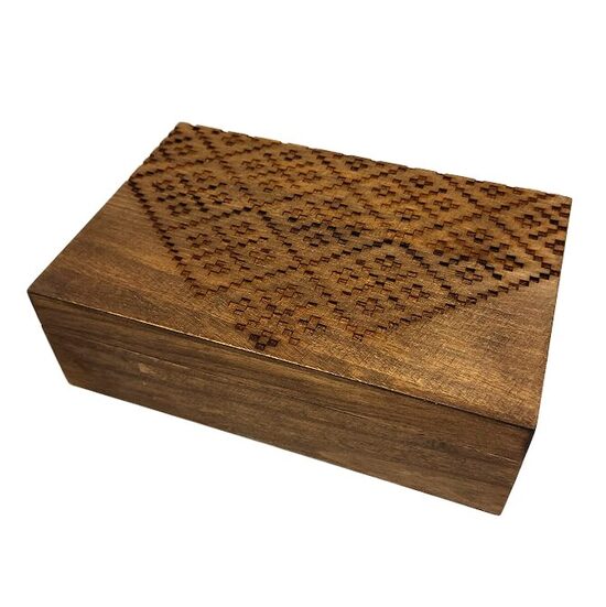 Exclusive wooden tea box "Power symbol" 420703 