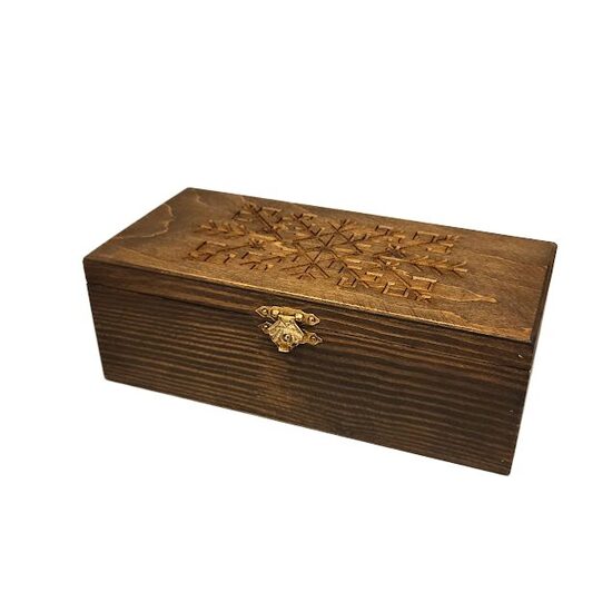 Exclusive wooden box "Power Symbol" (20x5.5x9 cm) 421301 