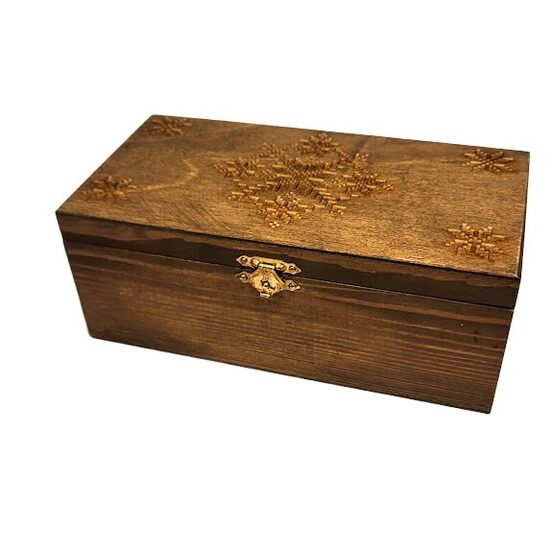 Exclusive wooden box "Power symbol" (17x12x6 cm) 421801