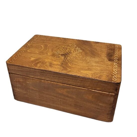 Wooden box "Power symbols" (30 x 20 x 14 cm) 421903 