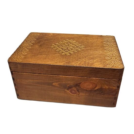Wooden box "Power symbols" (30 x 20 x 14 cm) 421904 