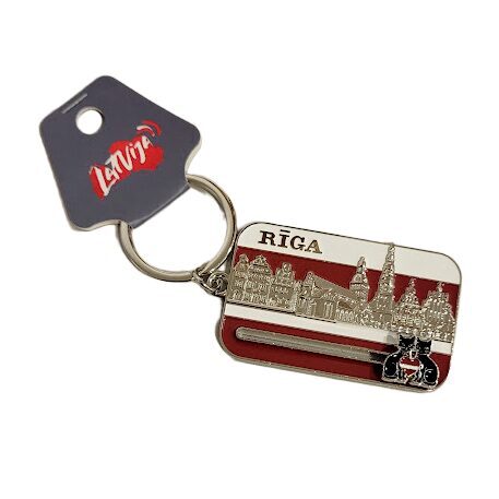 Сувенирный брелок для ключей «Рига» (6.5 x 4 см) 