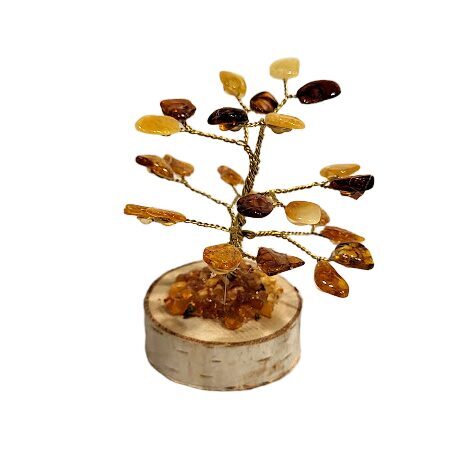 Dzintara laimes un naudas koks (9 cm) 6733003 
