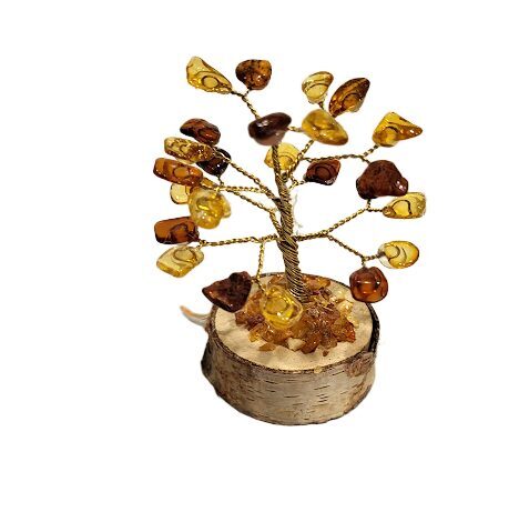 Dzintara laimes un naudas koks (9 cm) 673312 