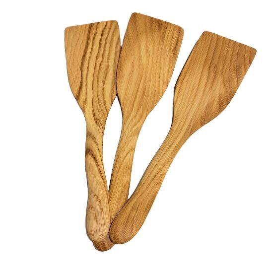 Oak Wood Kitchen Spatula (~30x7 cm) 