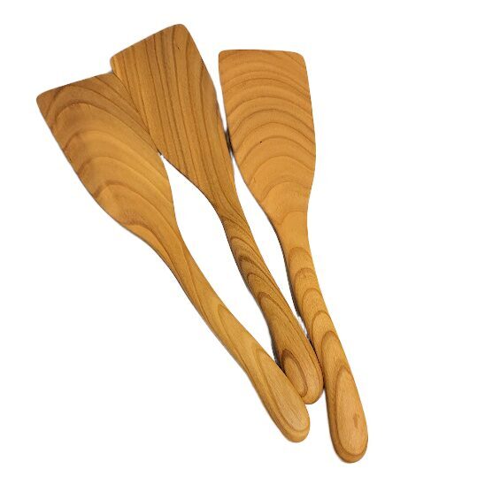 Cherry Wood Kitchen Spatula (~30x6.5 cm) 