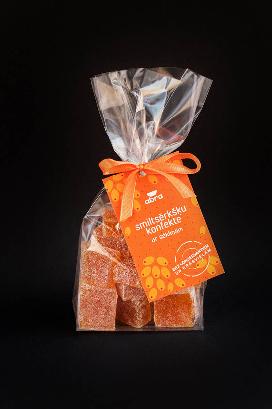 Sea buckthorn marmalade candies with seeds 150gr