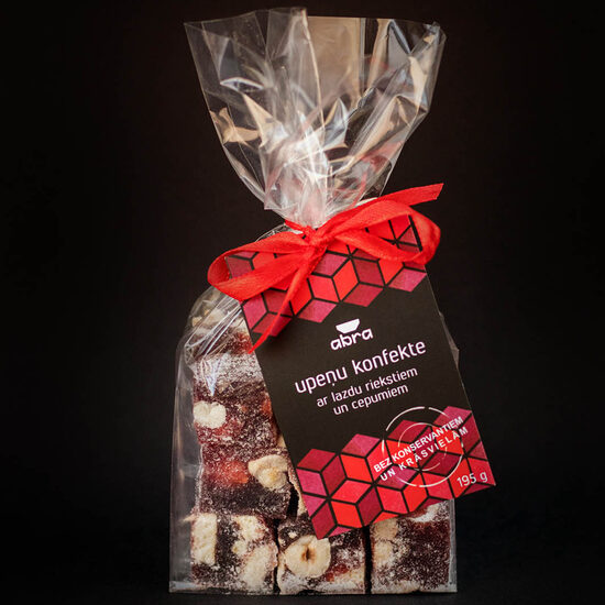 Blackcurrant marmalade candies with hazelnuts and cookies 195g