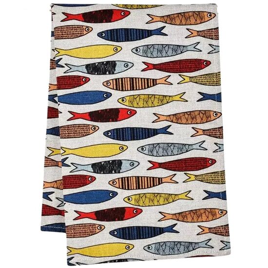 Kitchen towel with print Fish