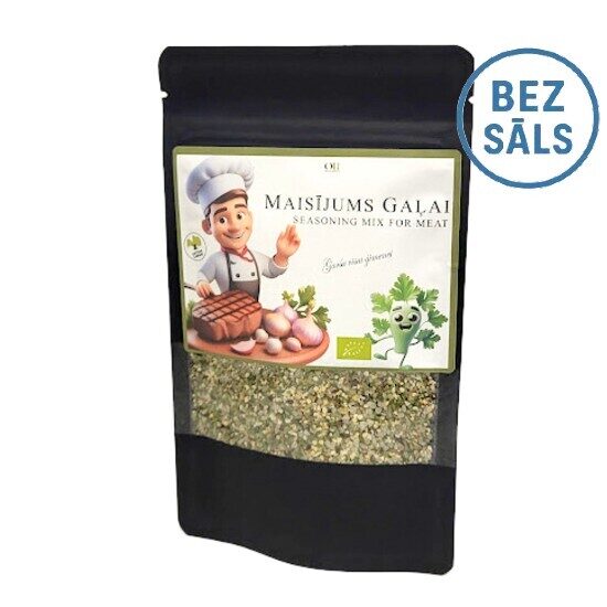 Seasoning mix for meat without salt, 60 gr BIO