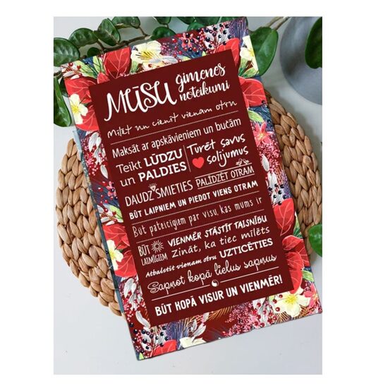 Decor "Our family rules" 1530406