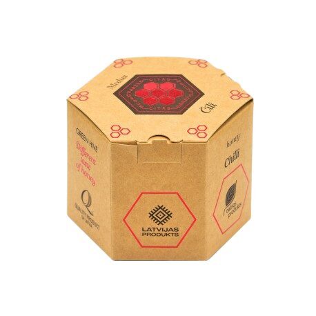 Chili Honey in Hexagon Gift Box (330g / 250ml) 