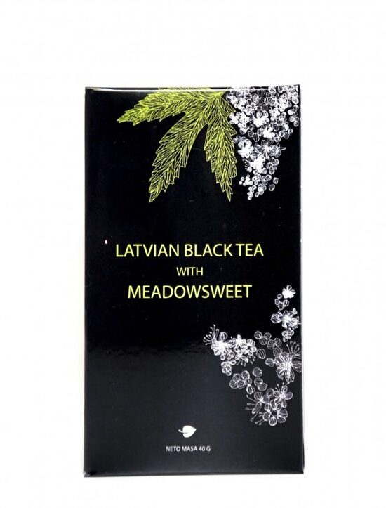 Latvijas melnā tēja ar vīgriezēm BIO (40g)