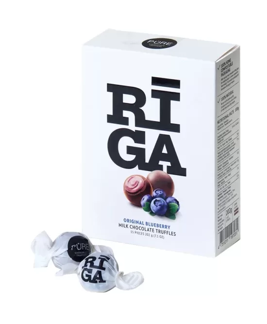 Milk Chocolate Truffles "Riga Original" with Blueberry Yogurt Cream (202 g) 