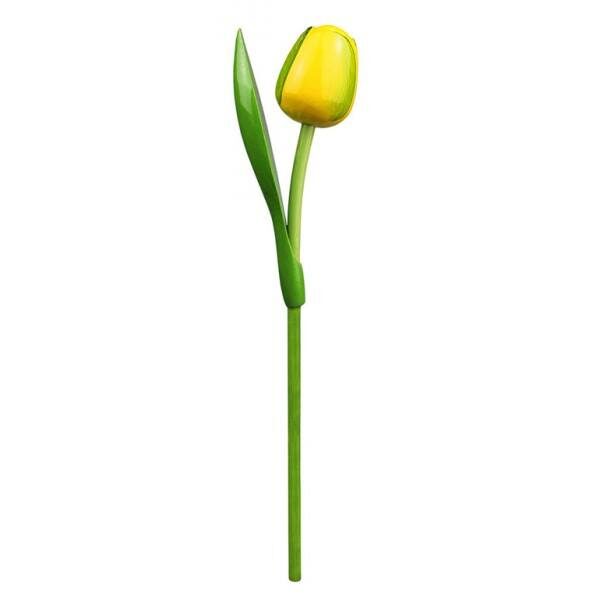 Деревянный тюльпан MKT4 (желтый / зеленый)