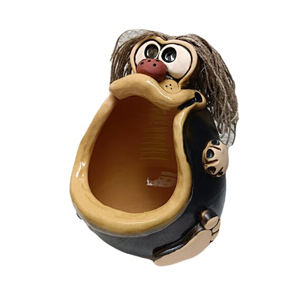 Clay bowl Big mouth, black